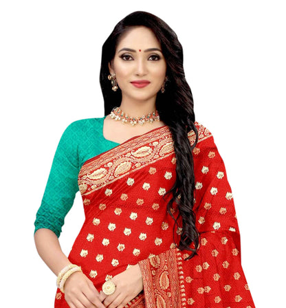 Banarasi Jacquard Saree With Blouse