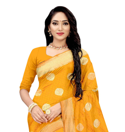 Banarasi Jacquard Saree With Blouse