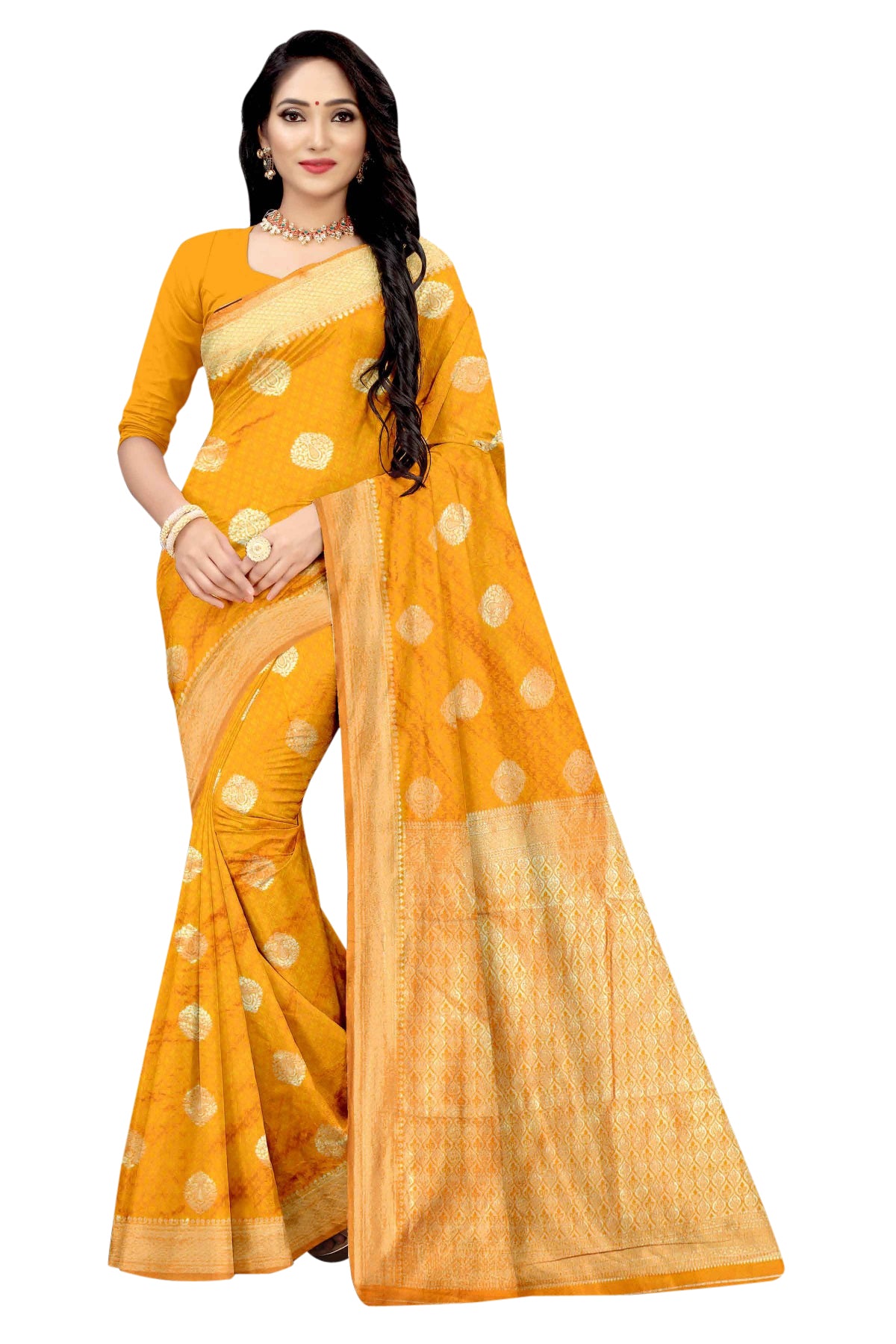 Banarasi Jacquard Saree With Blouse