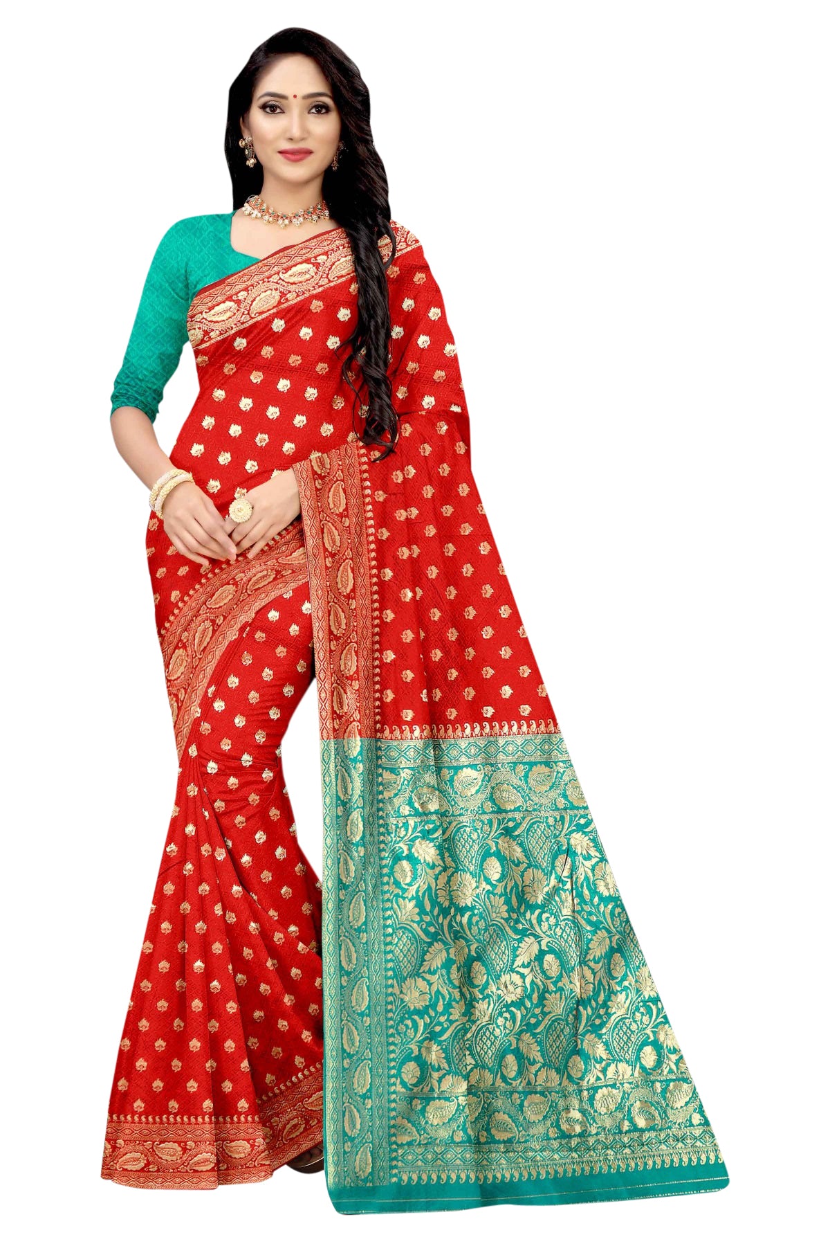 Banarasi Jacquard Saree With Blouse