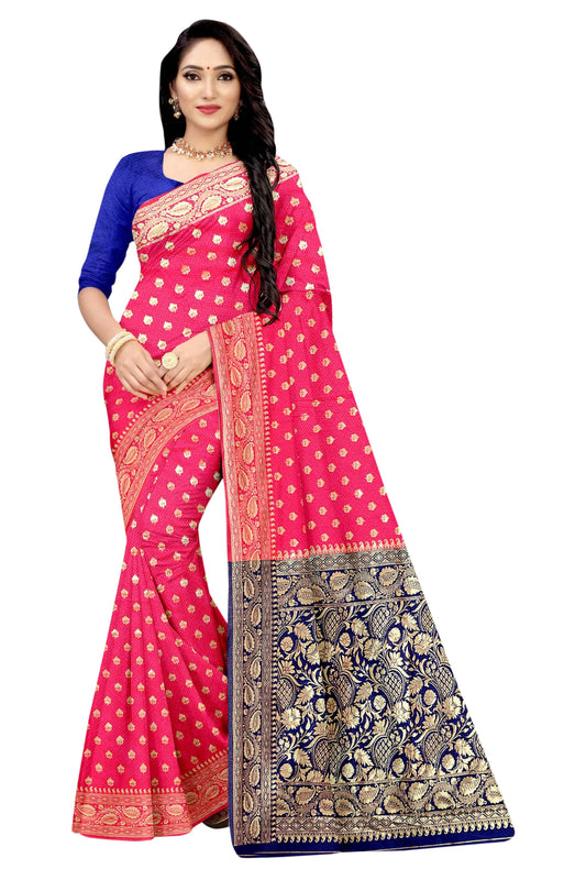 Banarasi Jacquard Saree With Blouse