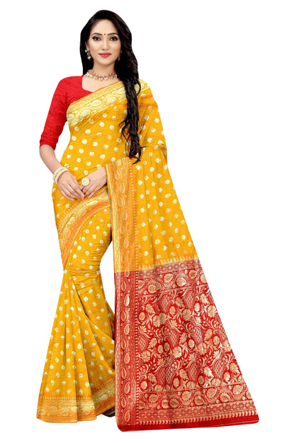 Banarasi Jacquard Saree With Blouse