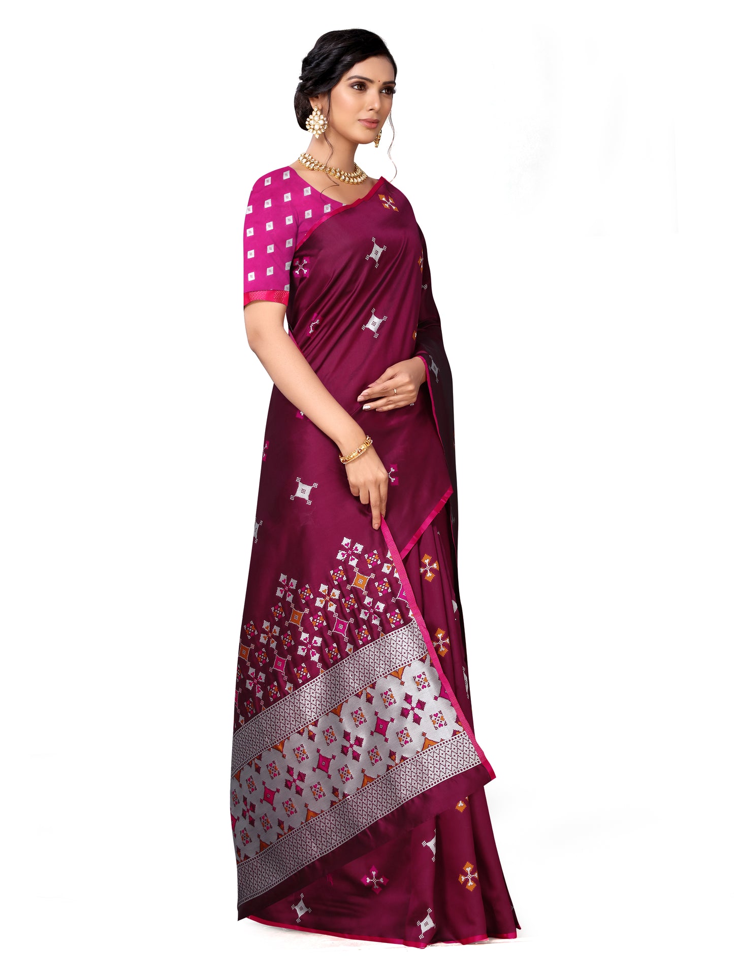 Banarasi Jacquard Saree With Blouse