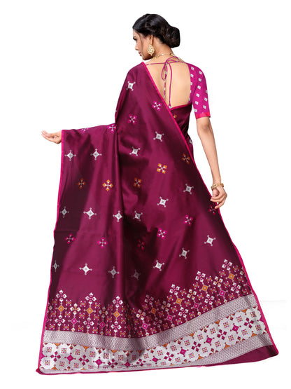 Banarasi Jacquard Saree With Blouse