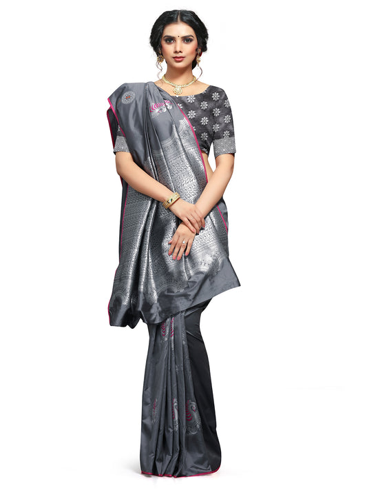 Banarasi Jacquard Saree With Blouse