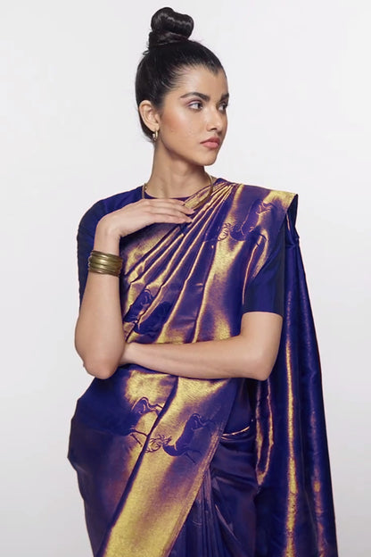 Banarasi Jacquard Saree With Blouse