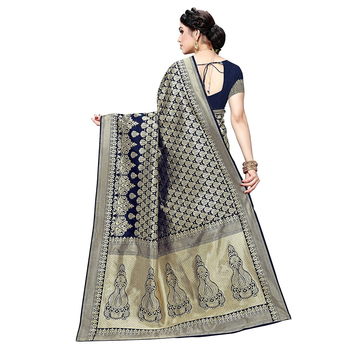 Banarasi Jacquard Saree With Blouse