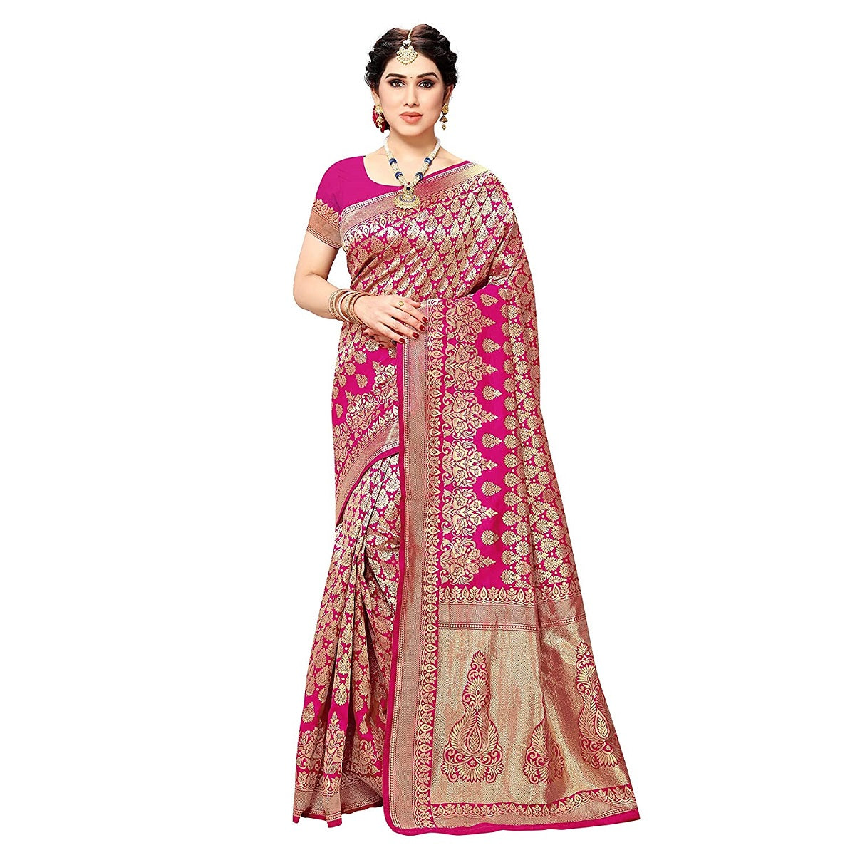 Banarasi Jacquard Saree With Blouse