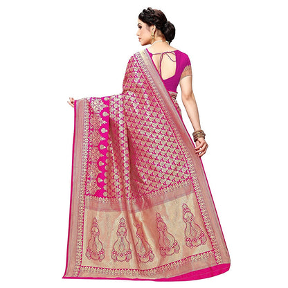 Banarasi Jacquard Saree With Blouse