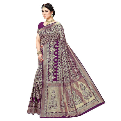 Banarasi Jacquard Saree With Blouse