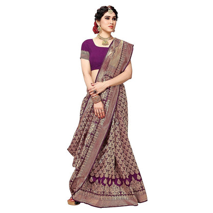 Banarasi Jacquard Saree With Blouse