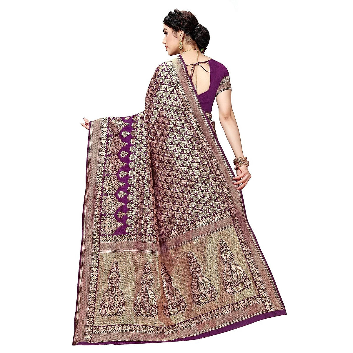 Banarasi Jacquard Saree With Blouse