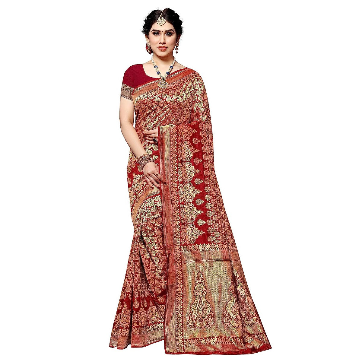 Banarasi Jacquard Saree With Blouse