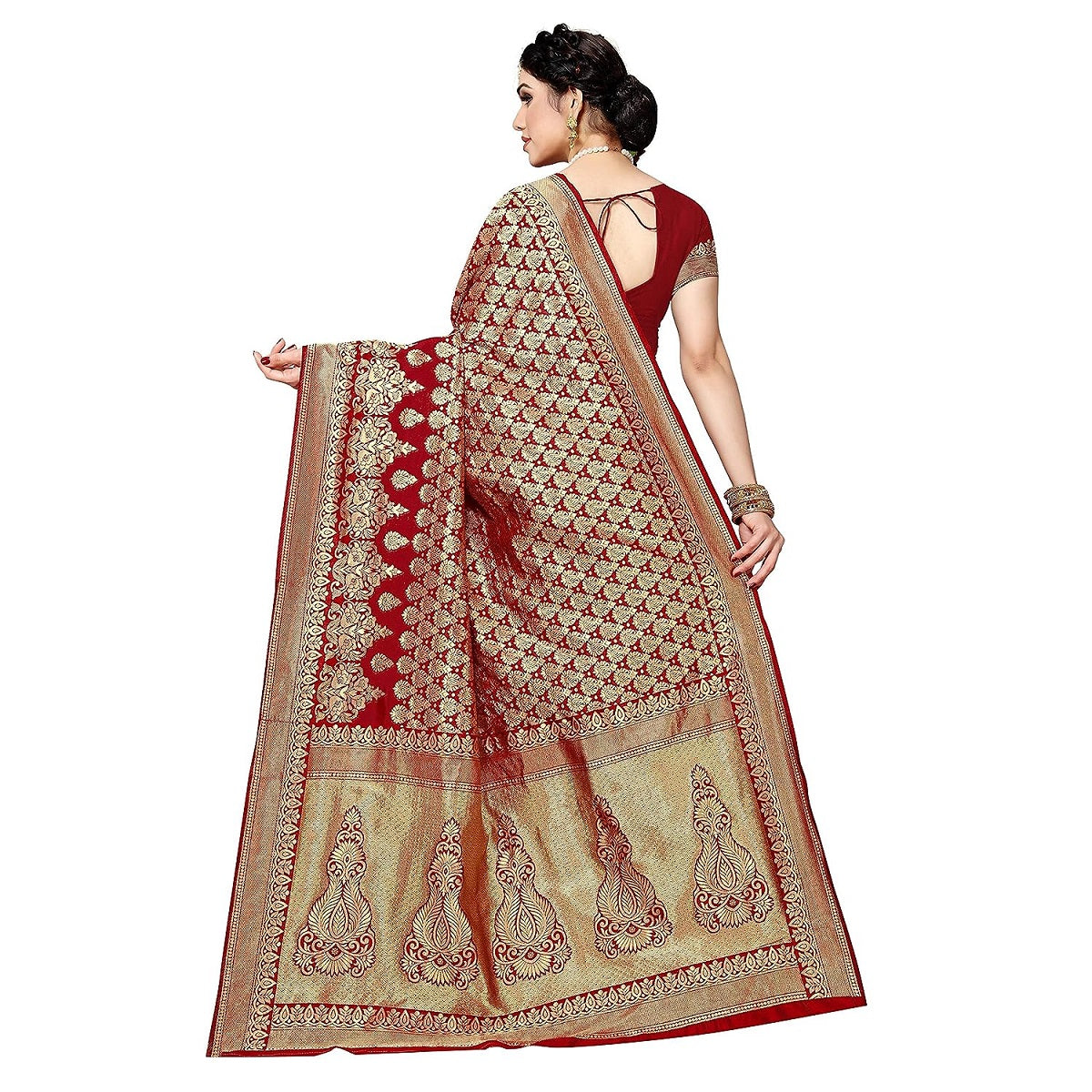 Banarasi Jacquard Saree With Blouse