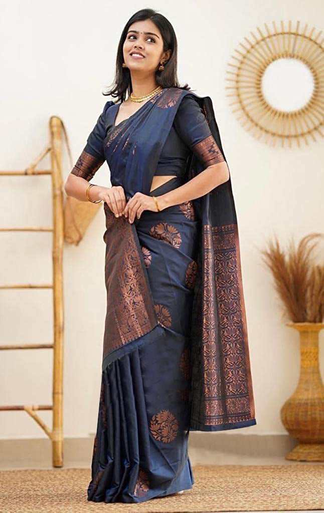 Banarasi Jacquard Saree With Blouse