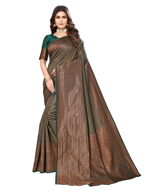 Banarasi Jacquard Saree With Blouse