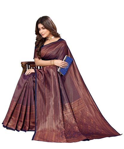 Banarasi Jacquard Saree With Blouse