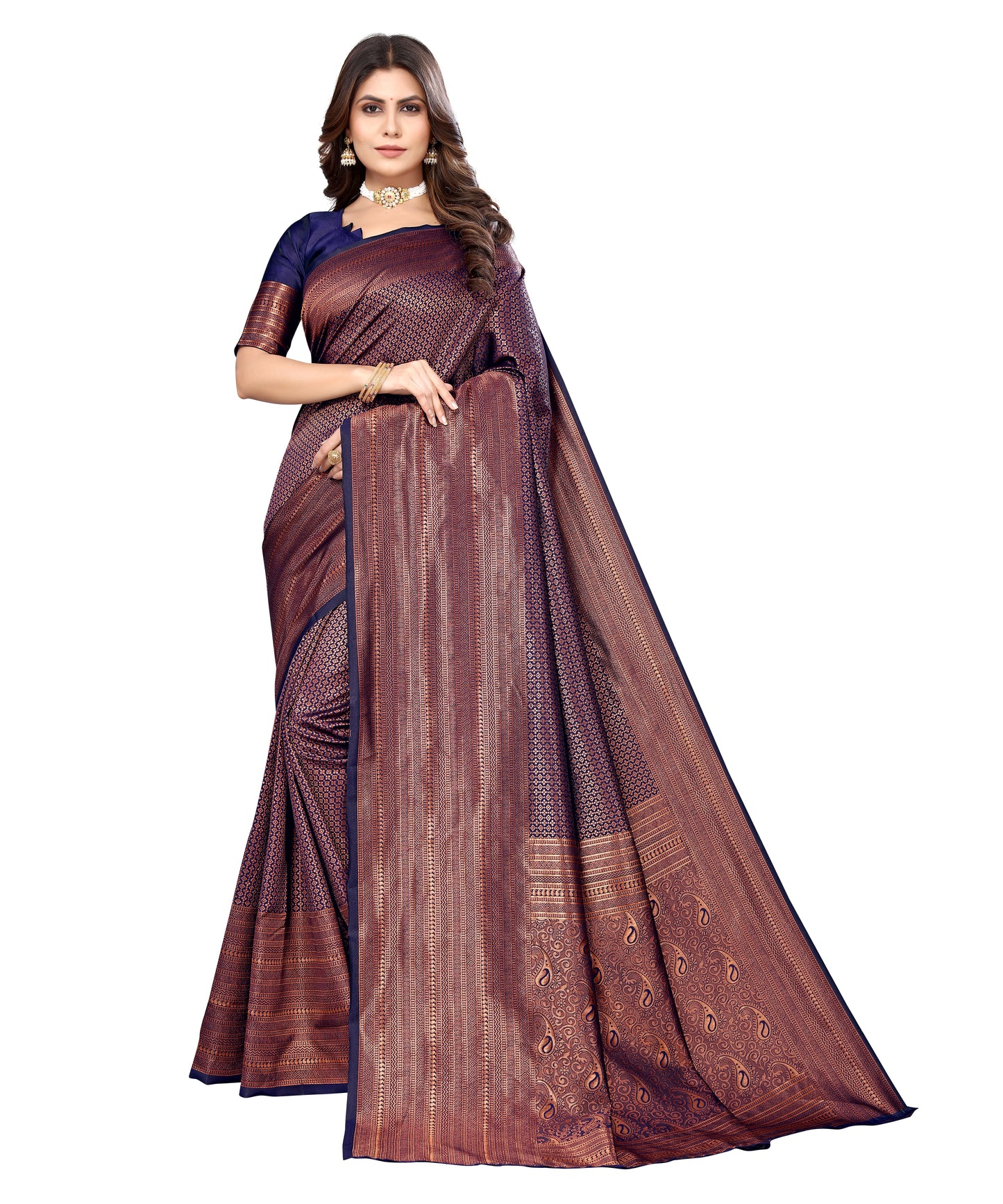 Banarasi Jacquard Saree With Blouse