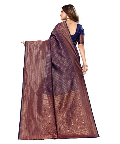 Banarasi Jacquard Saree With Blouse