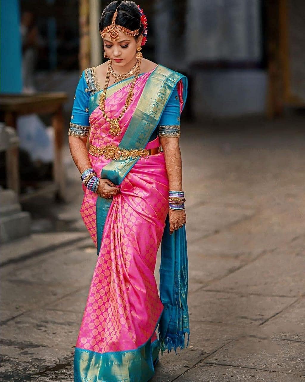 Banarasi Jacquard Saree With Blouse