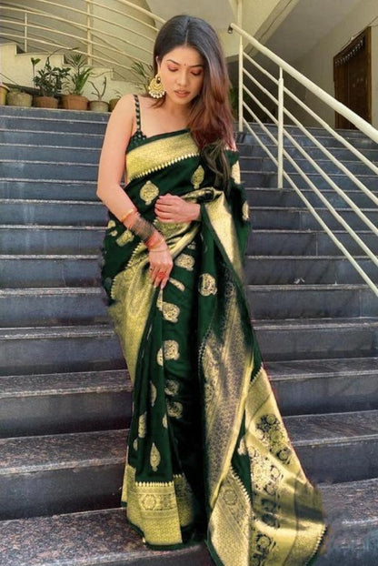 Banarasi Jacquard Saree With Blouse