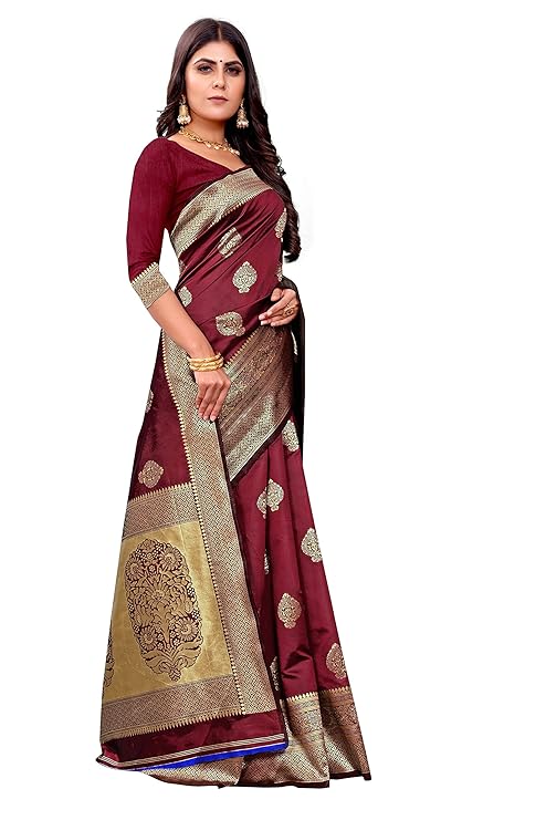 Banarasi Jacquard Saree With Blouse