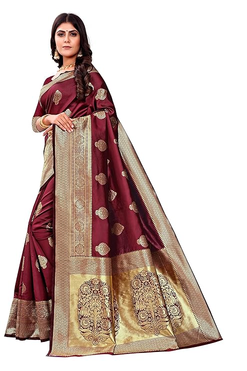 Banarasi Jacquard Saree With Blouse