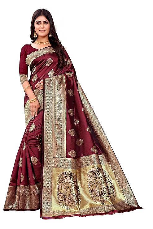 Banarasi Jacquard Saree With Blouse