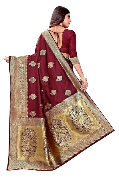 Banarasi Jacquard Saree With Blouse