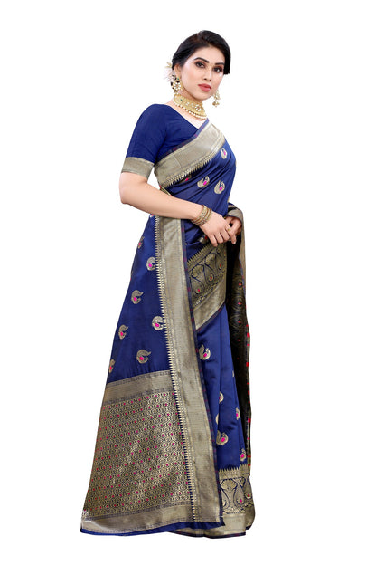 Banarasi Jacquard Saree With Blouse