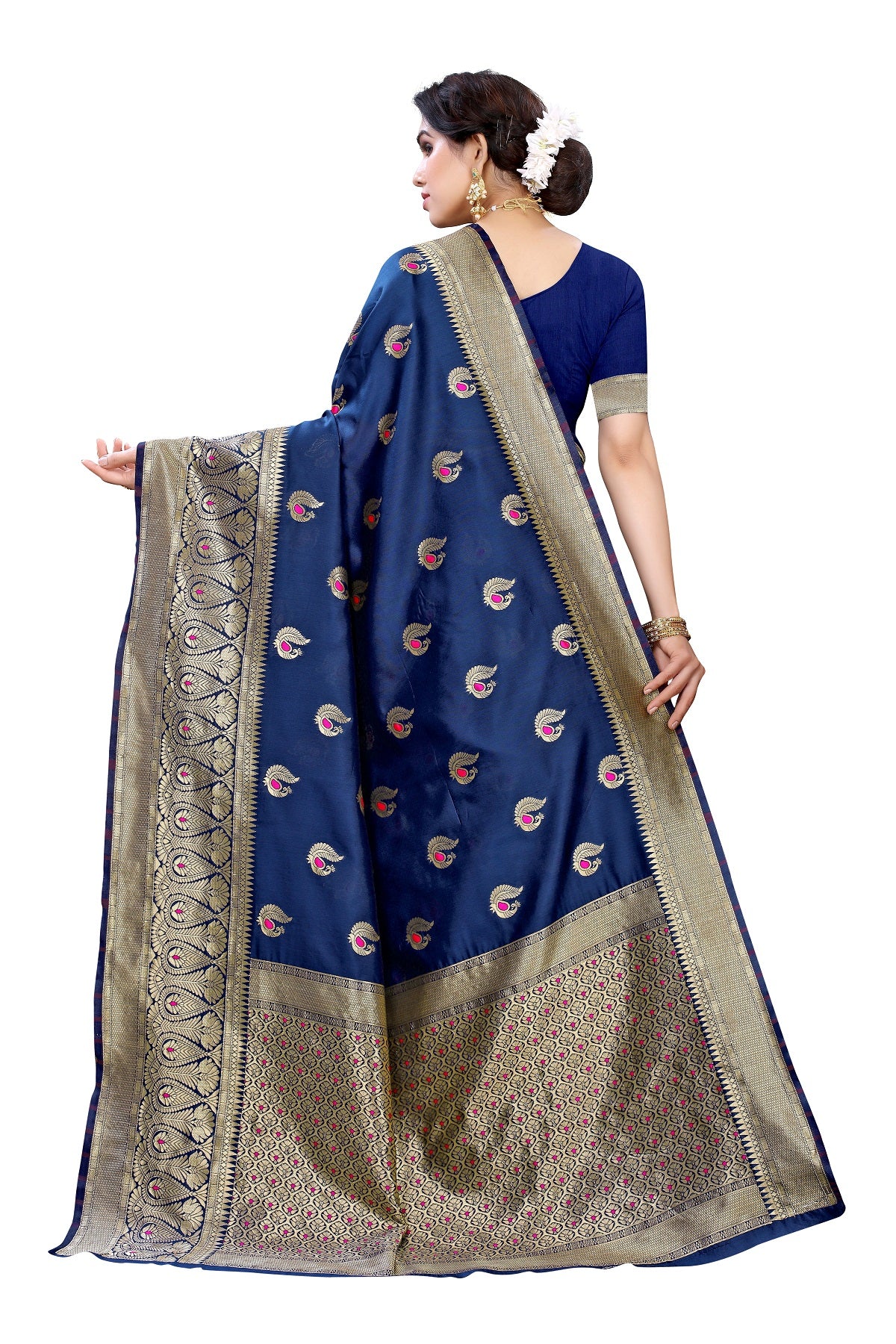 Banarasi Jacquard Saree With Blouse