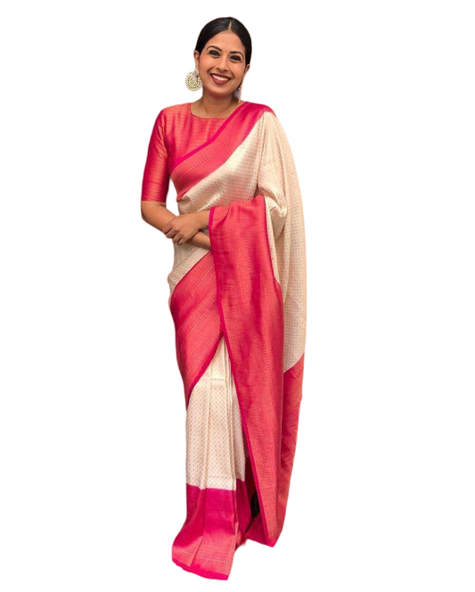 Banarasi Jacquard Saree With Blouse