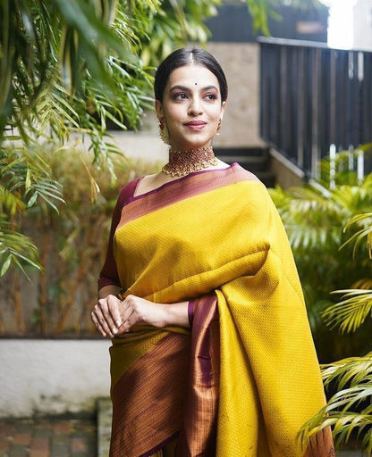 Banarasi Jacquard Saree With Blouse