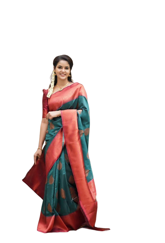 Banarasi Jacquard Saree With Blouse