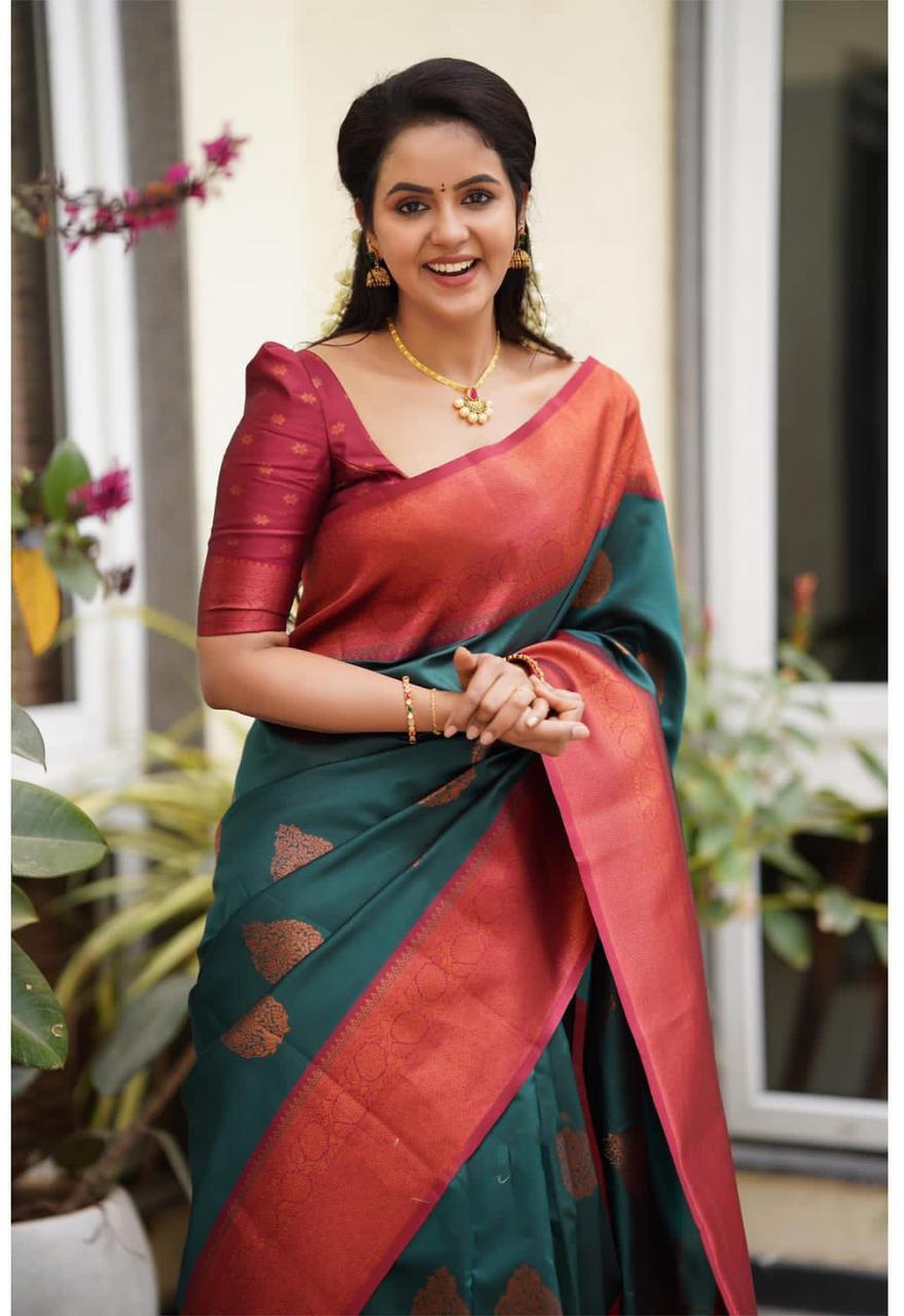 Banarasi Jacquard Saree With Blouse