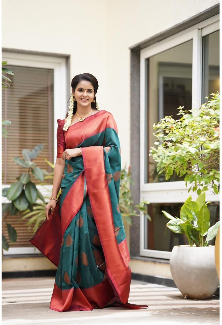 Banarasi Jacquard Saree With Blouse