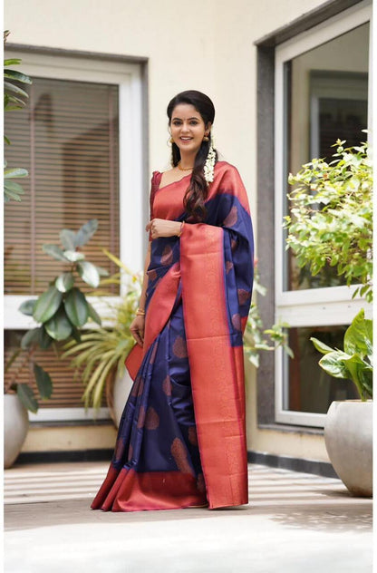 Banarasi Jacquard Saree With Blouse