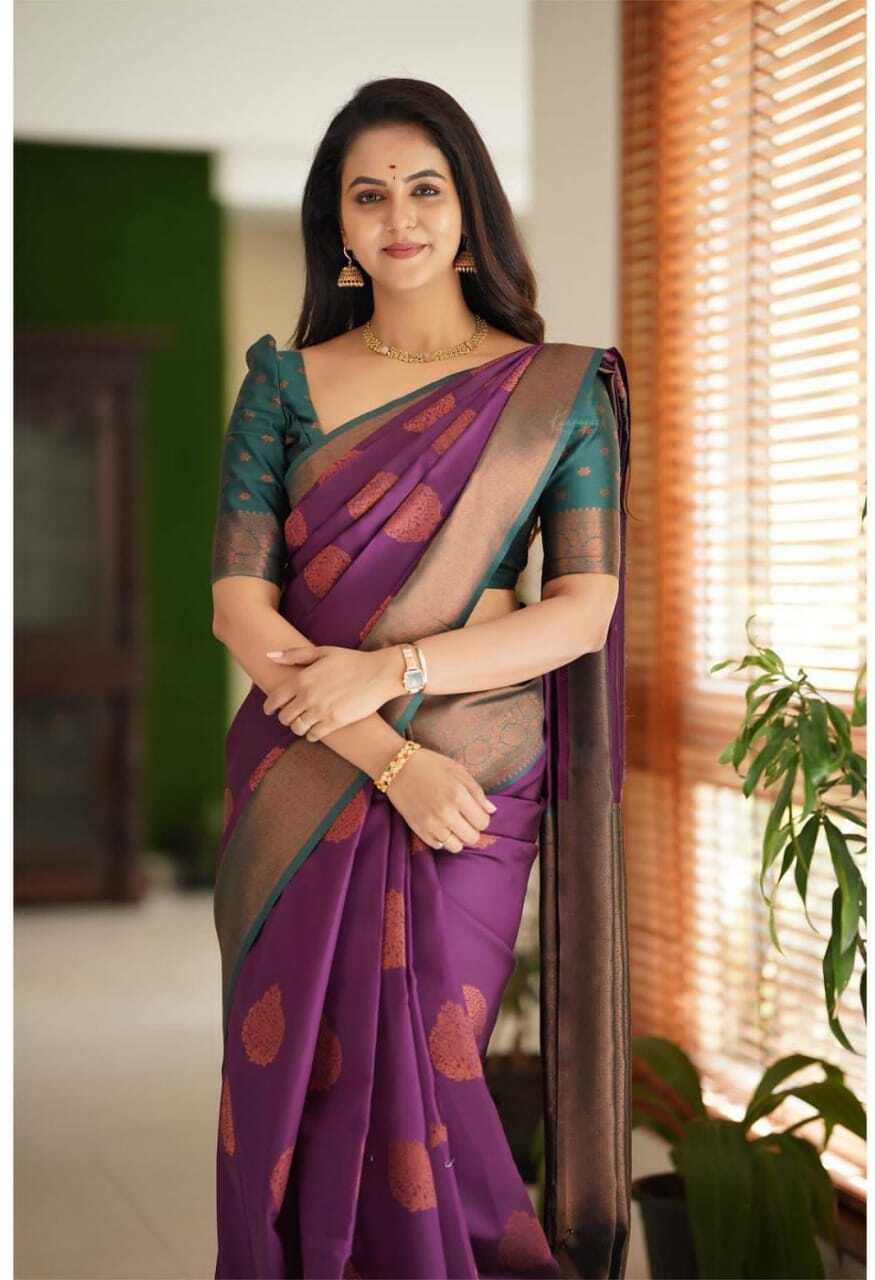 Banarasi Jacquard Saree With Blouse