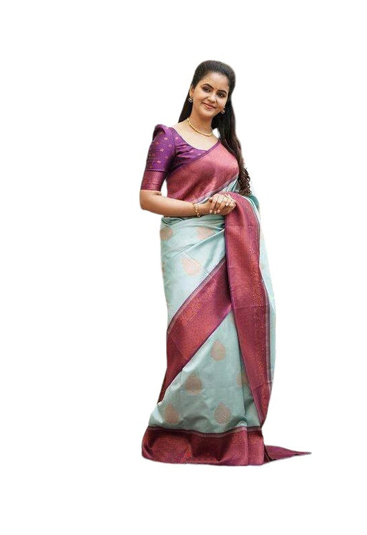 Banarasi Jacquard Saree With Blouse