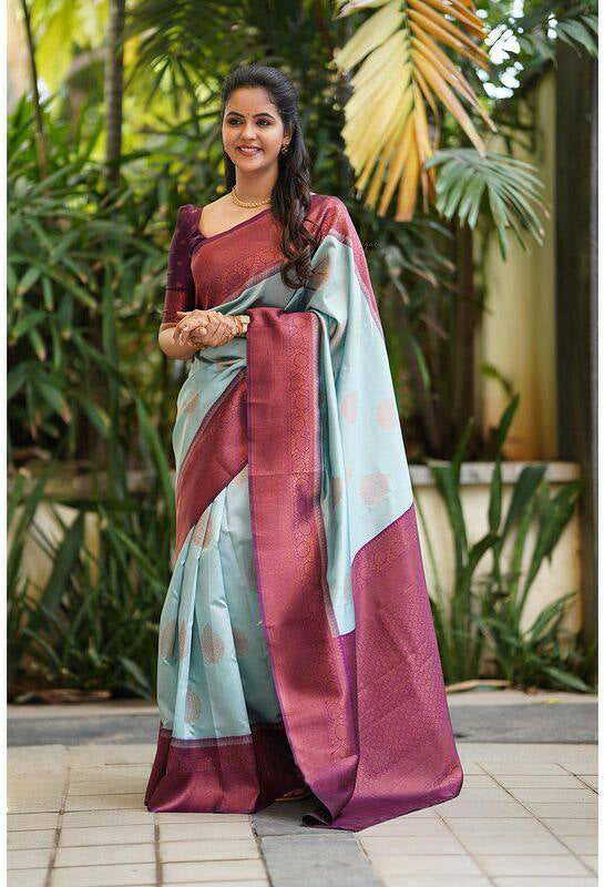 Banarasi Jacquard Saree With Blouse