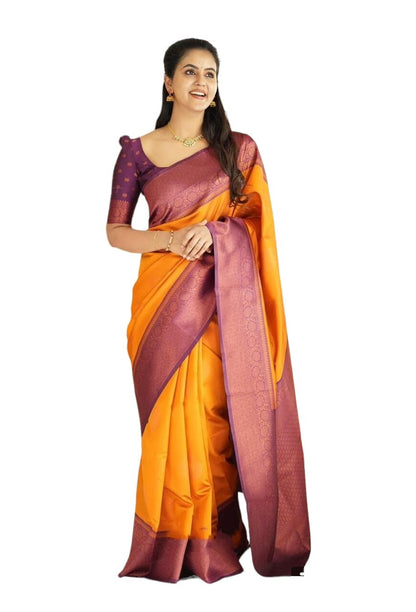 Banarasi Jacquard Saree With Blouse