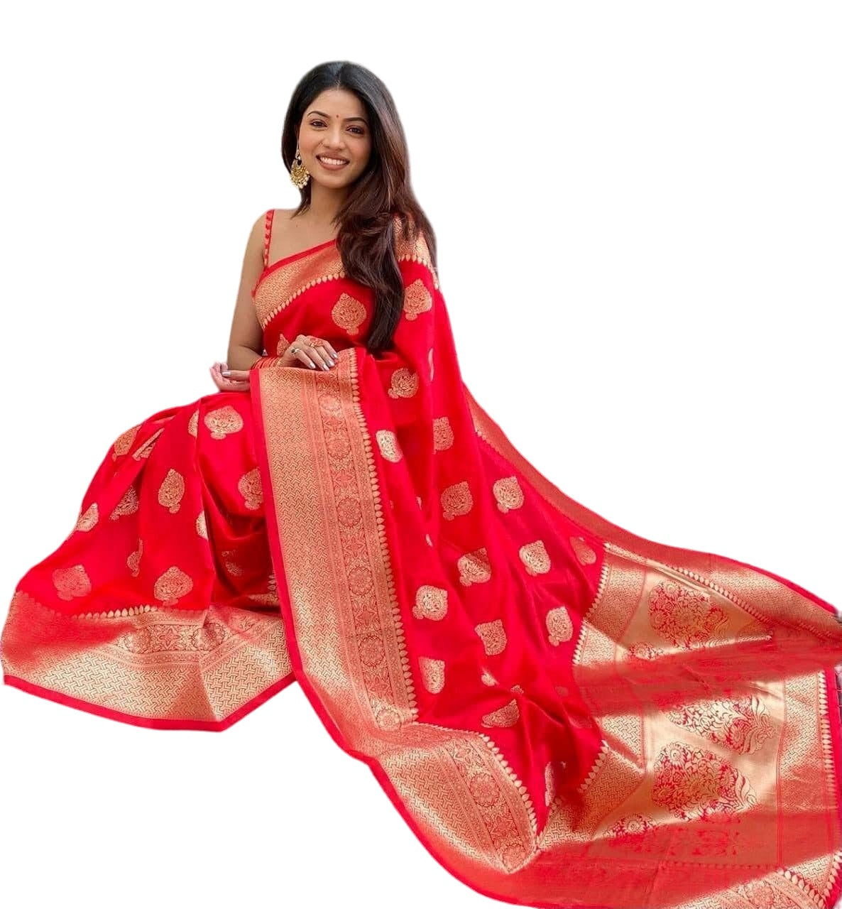 Banarasi Jacquard Saree With Blouse