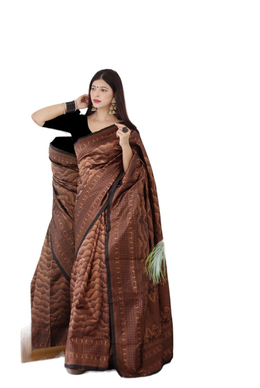 Banarasi Jacquard Saree With Blouse