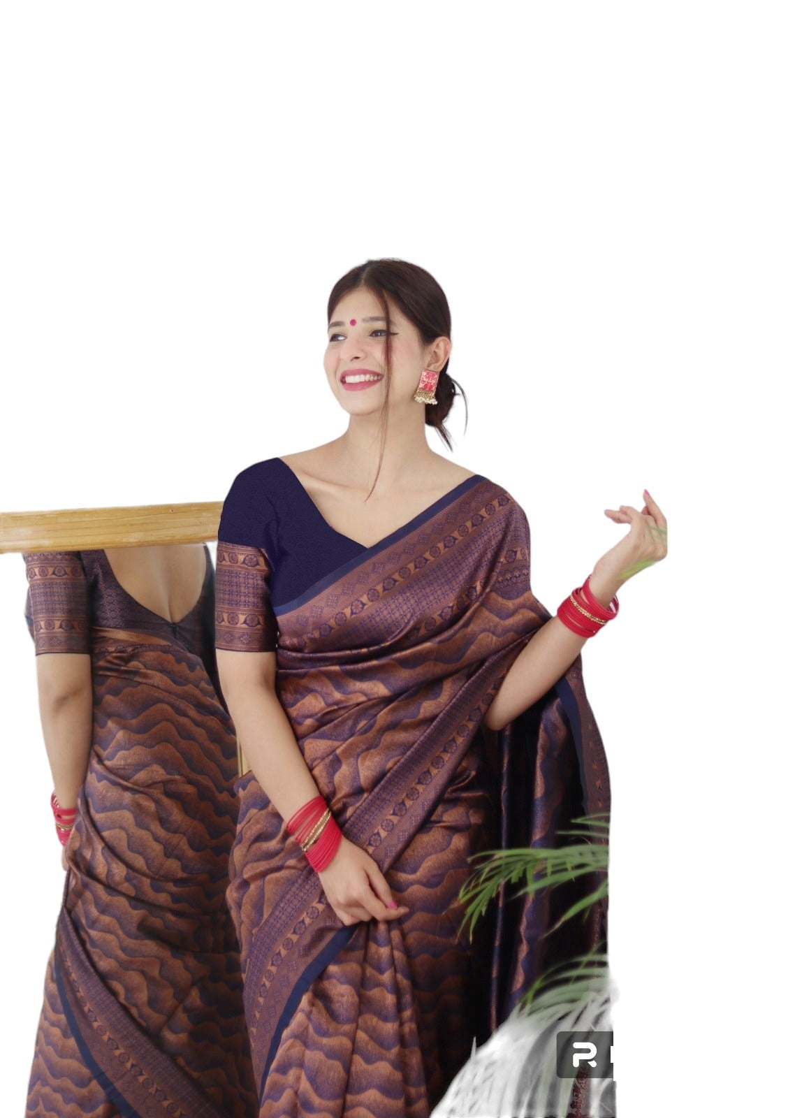 Banarasi Jacquard Saree With Blouse