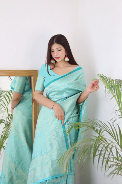 Banarasi Jacquard Saree With Blouse