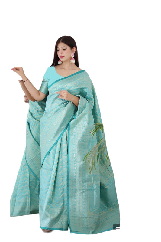 Banarasi Jacquard Saree With Blouse