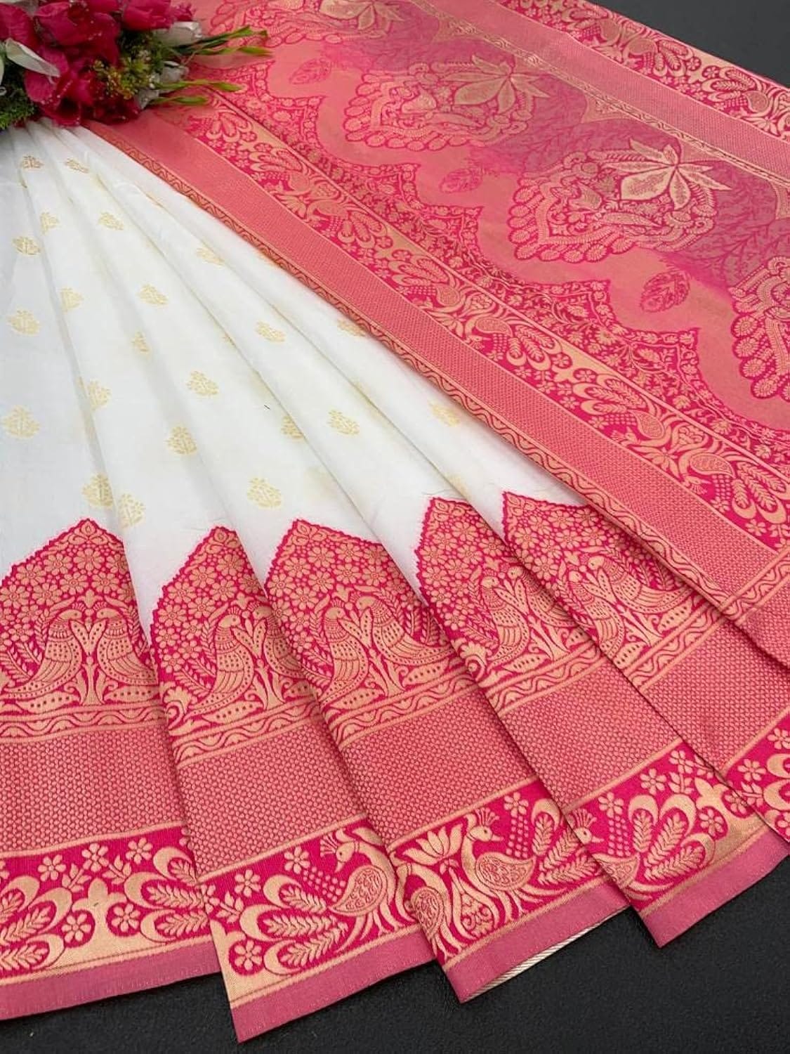 Banarasi Jacquard Saree With Blouse