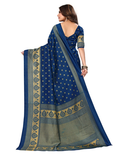 Supikart Printed Litchi Art Silk Saree – Elegant Traditional Wear