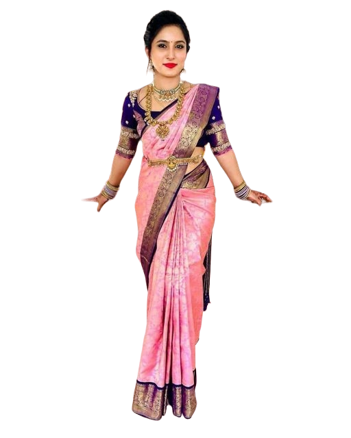 Banarasi Jacquard Saree With Blouse