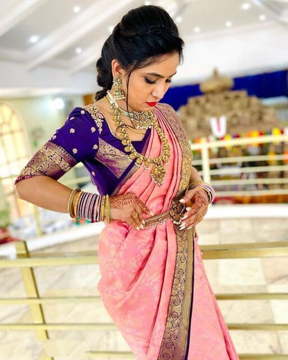 Banarasi Jacquard Saree With Blouse